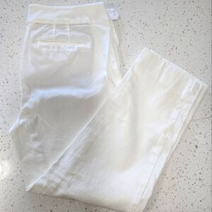 Talbots white crop pants size 4